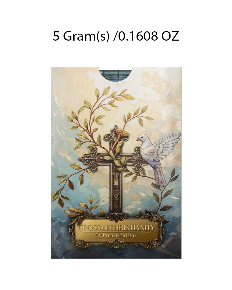 5g PAMP Suisse Gold Bar – Christian Cross image 3