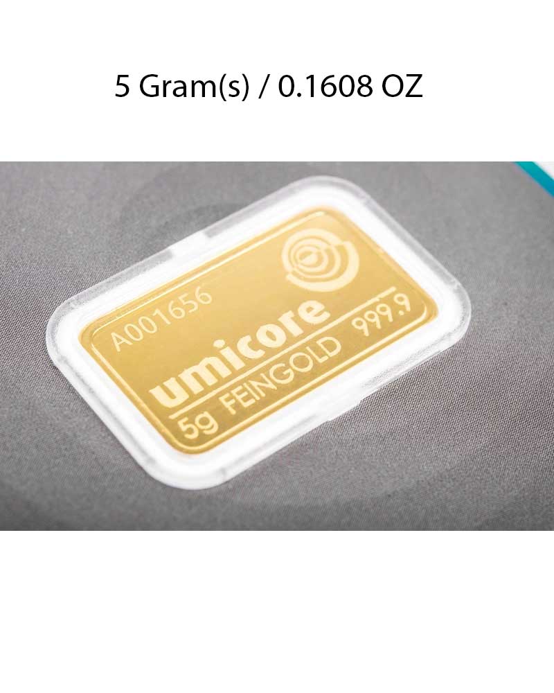 Umicore 5g Gold Bar image 1