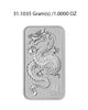 Perth Mint 1oz Lunar Dragon Silver Bar image 0