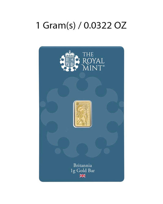 NEW 1g Gold Britannia Minted Bar image 0